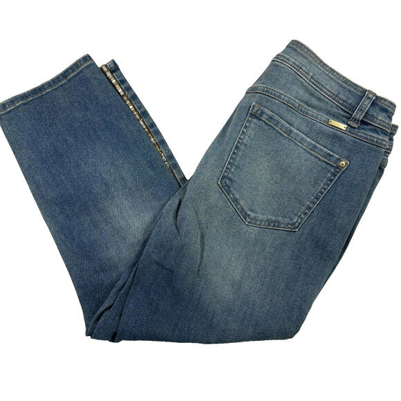 INC Womens Jeans 14 Skinny Leg Blue Denim Mid Rise Stretch Y2K Vintage Grunge - Picture 1 of 16